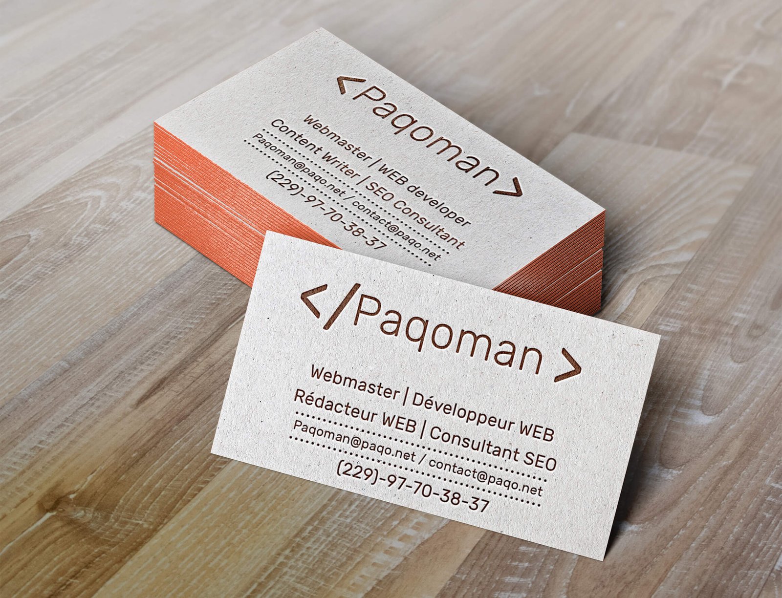 Cartes de visite de Paqoman